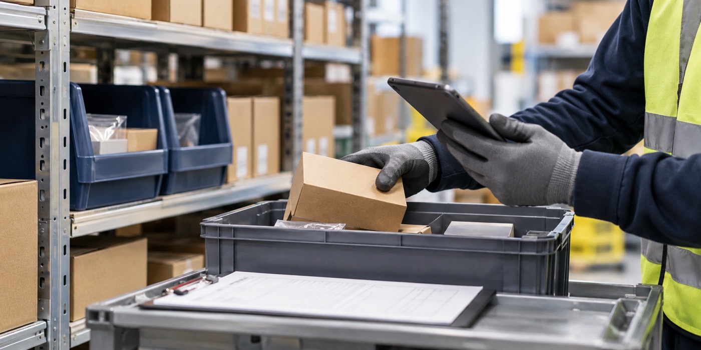 Sorgfältige Kommissionierung mit digitaler Auftragsprüfung